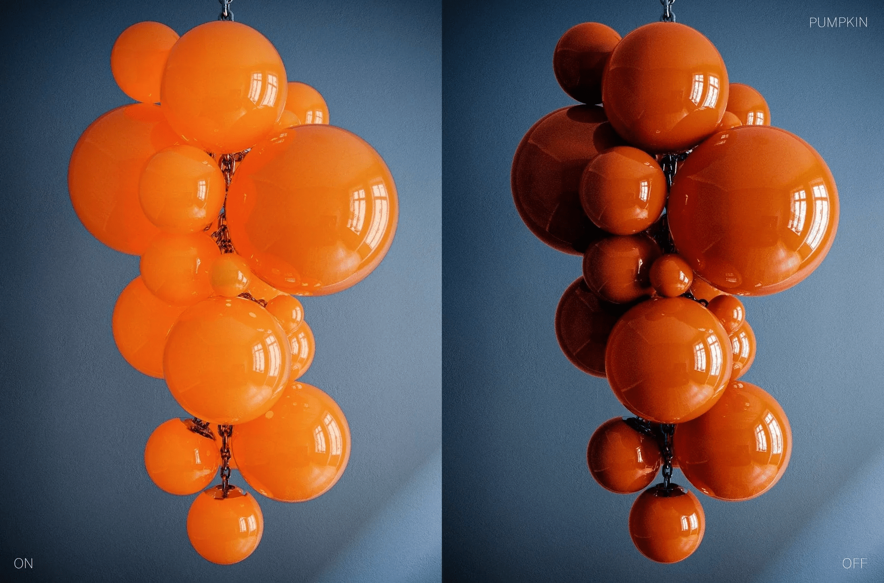 Aurora Chandelier En Verre De Murano Grappes De Raisins Art Déco - Neutralighting