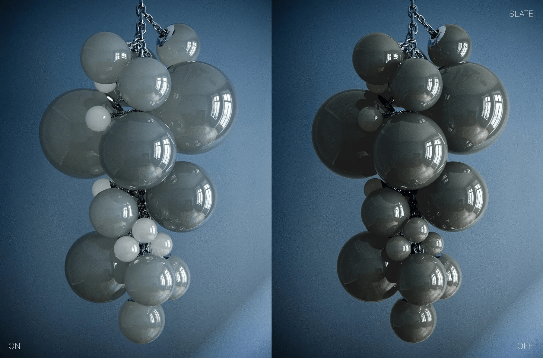 Aurora Chandelier En Verre De Murano Grappes De Raisins Art Déco - Neutralighting