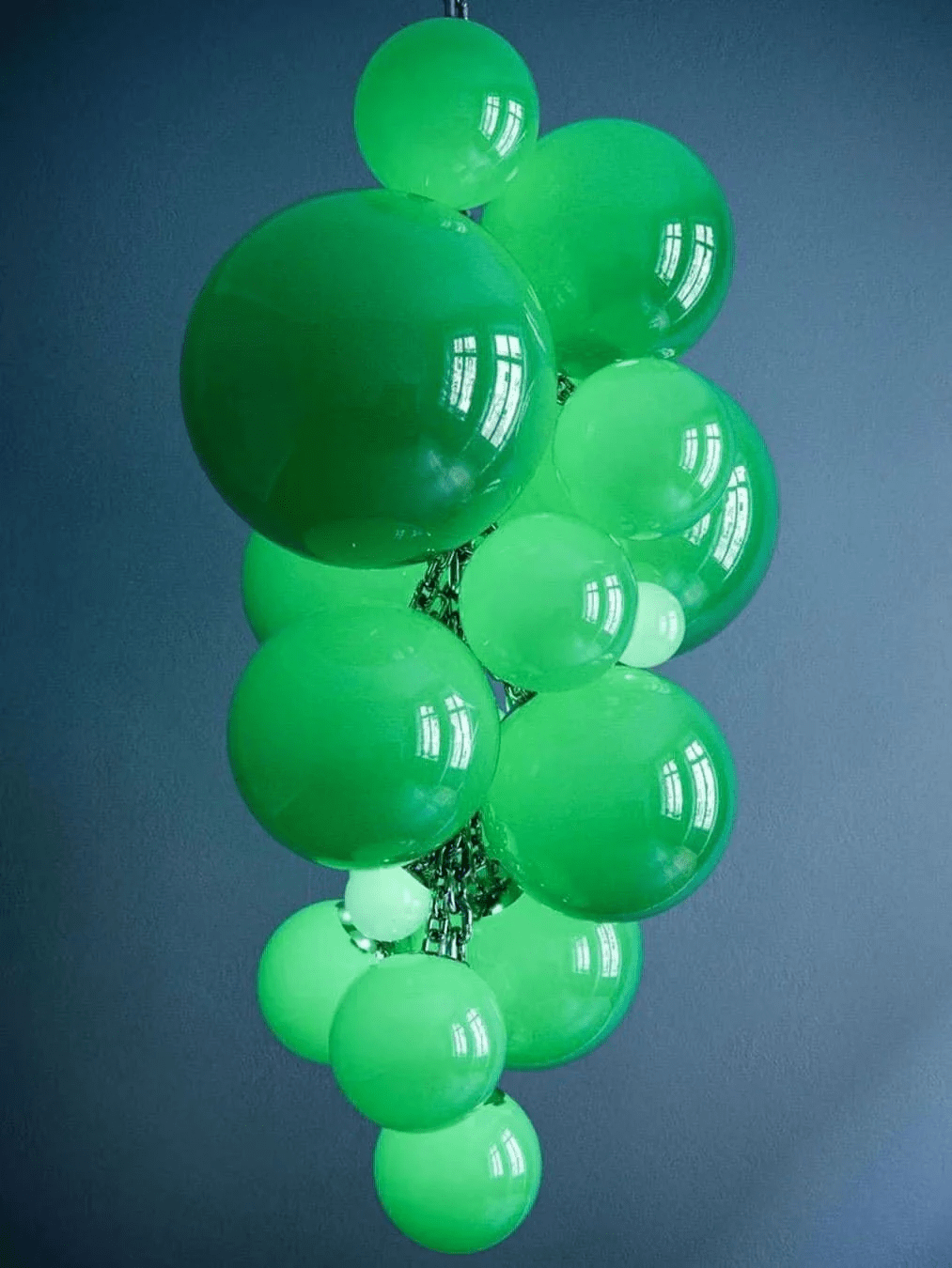 Aurora Chandelier En Verre De Murano Grappes De Raisins Art Déco - Neutralighting