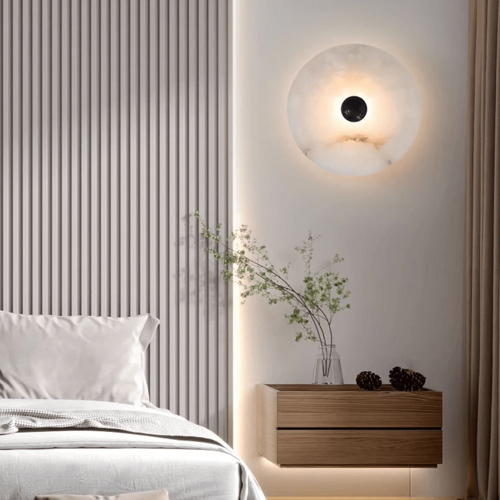 Selene Plafonnier Minimaliste en Albâtre - Neutralighting