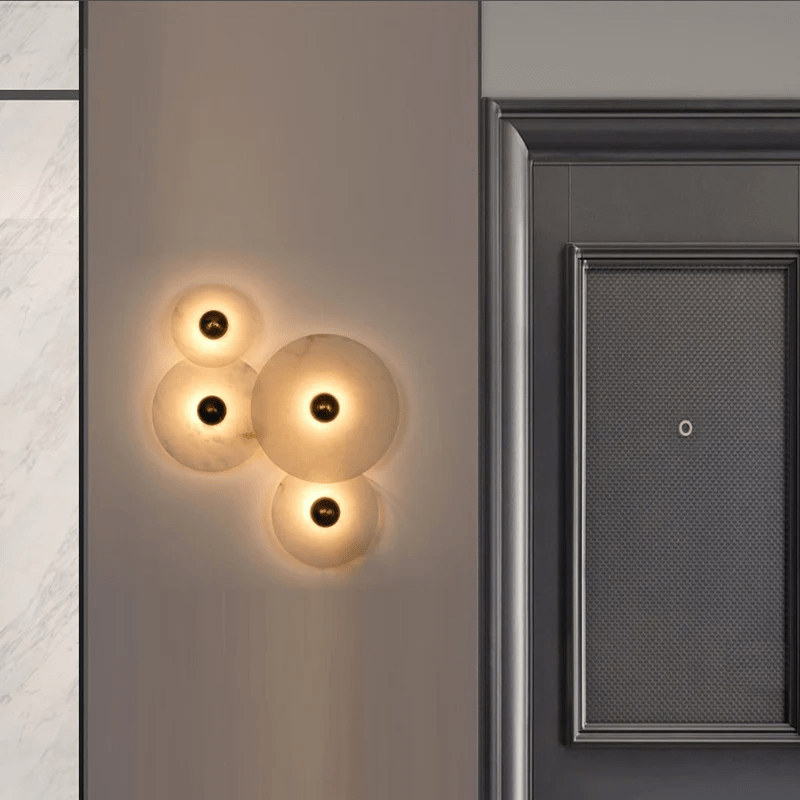 Selene Plafonnier Minimaliste en Albâtre - Neutralighting