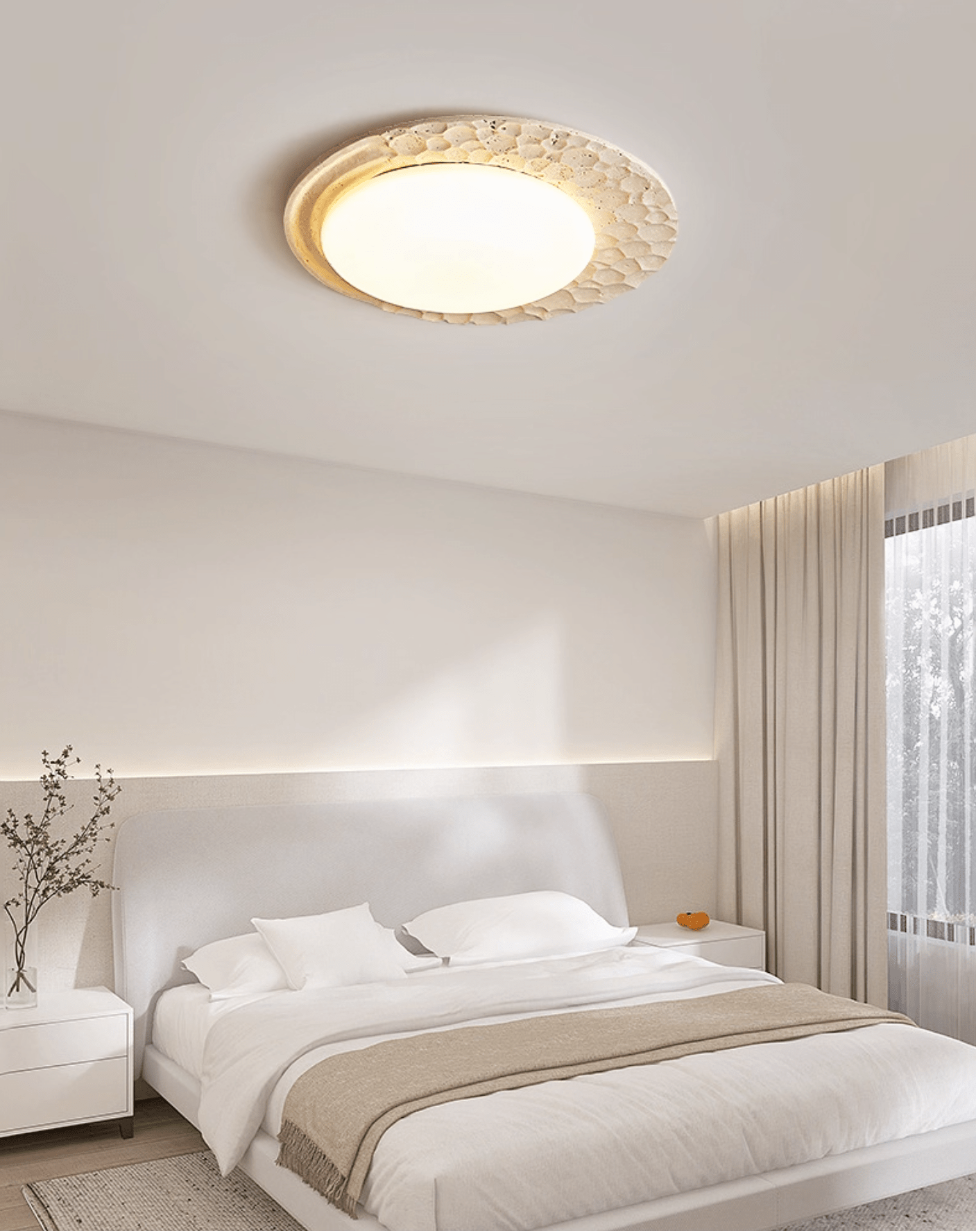 Ivsoris Lumière de Plafond Texturée en Travertin - Neutralighting
