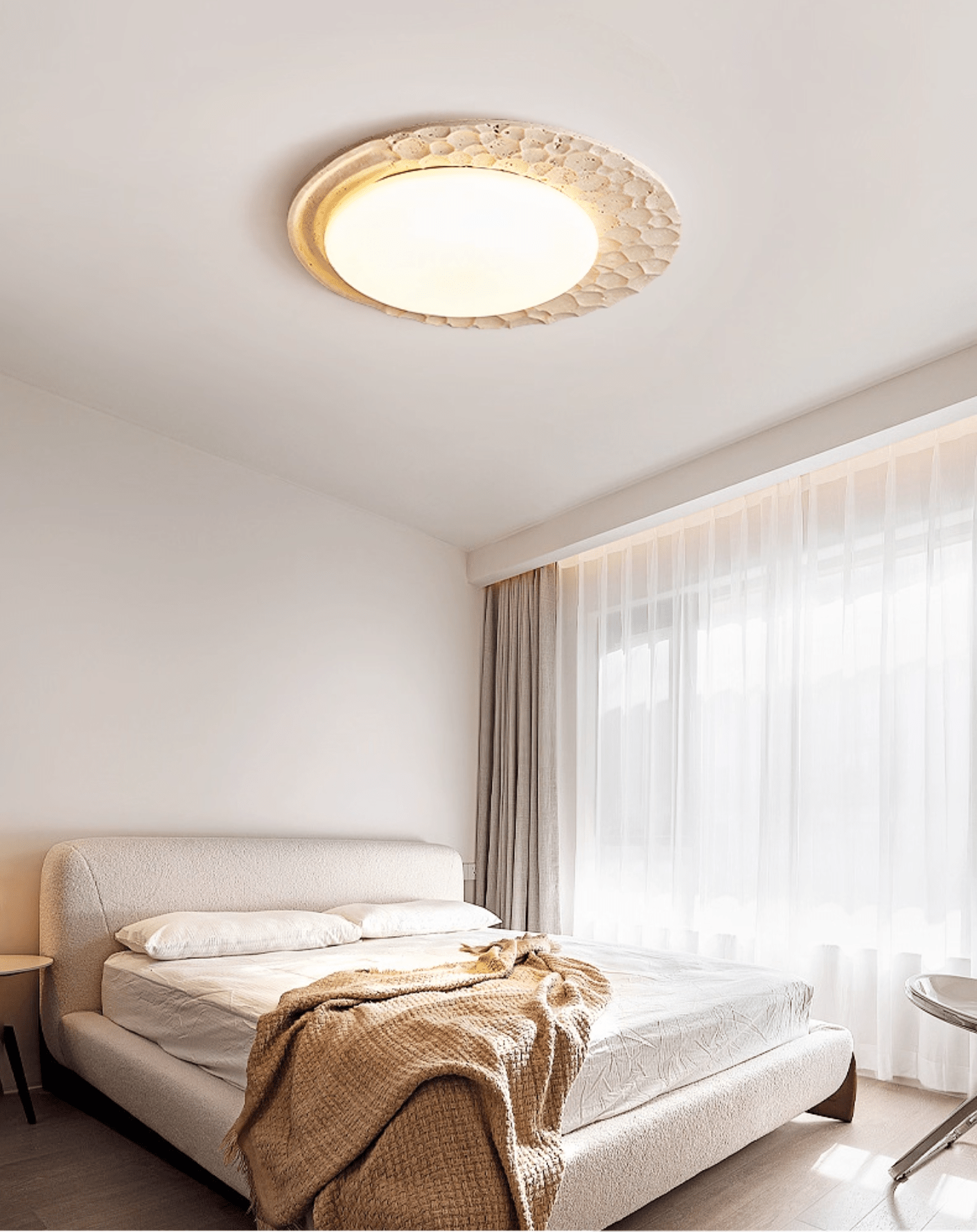 Ivsoris Lumière de Plafond Texturée en Travertin - Neutralighting
