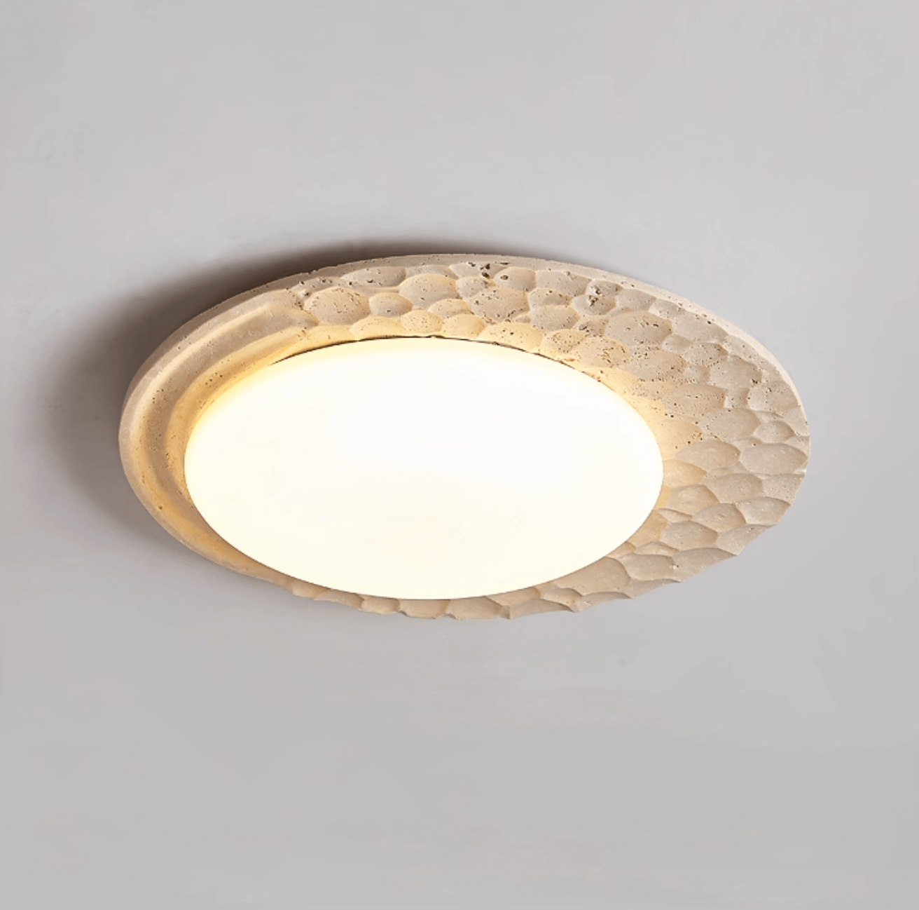 Ivsoris Lumière de Plafond Texturée en Travertin - Neutralighting