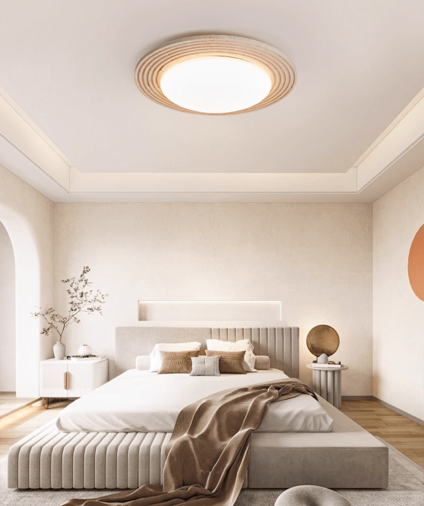Orinir Lumière de Plafond Minimaliste en Travertin - Neutralighting