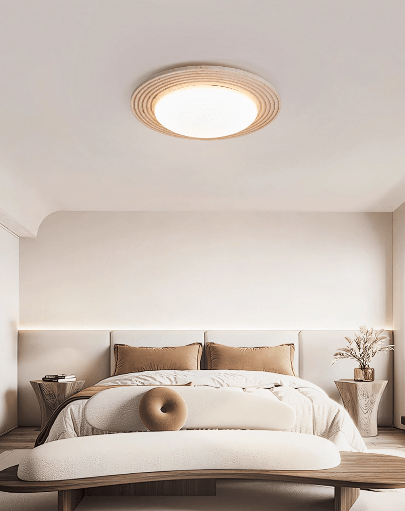 Orinir Lumière de Plafond Minimaliste en Travertin - Neutralighting