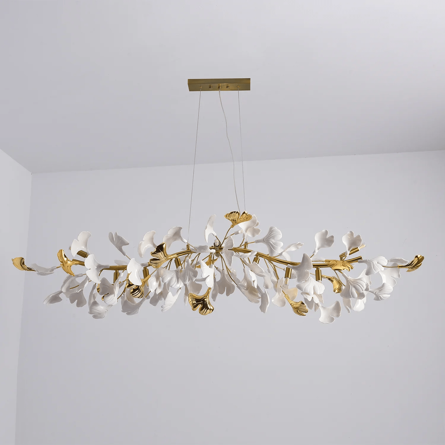 Olivia Lustre linéaire en céramique Gingko - Neutralighting