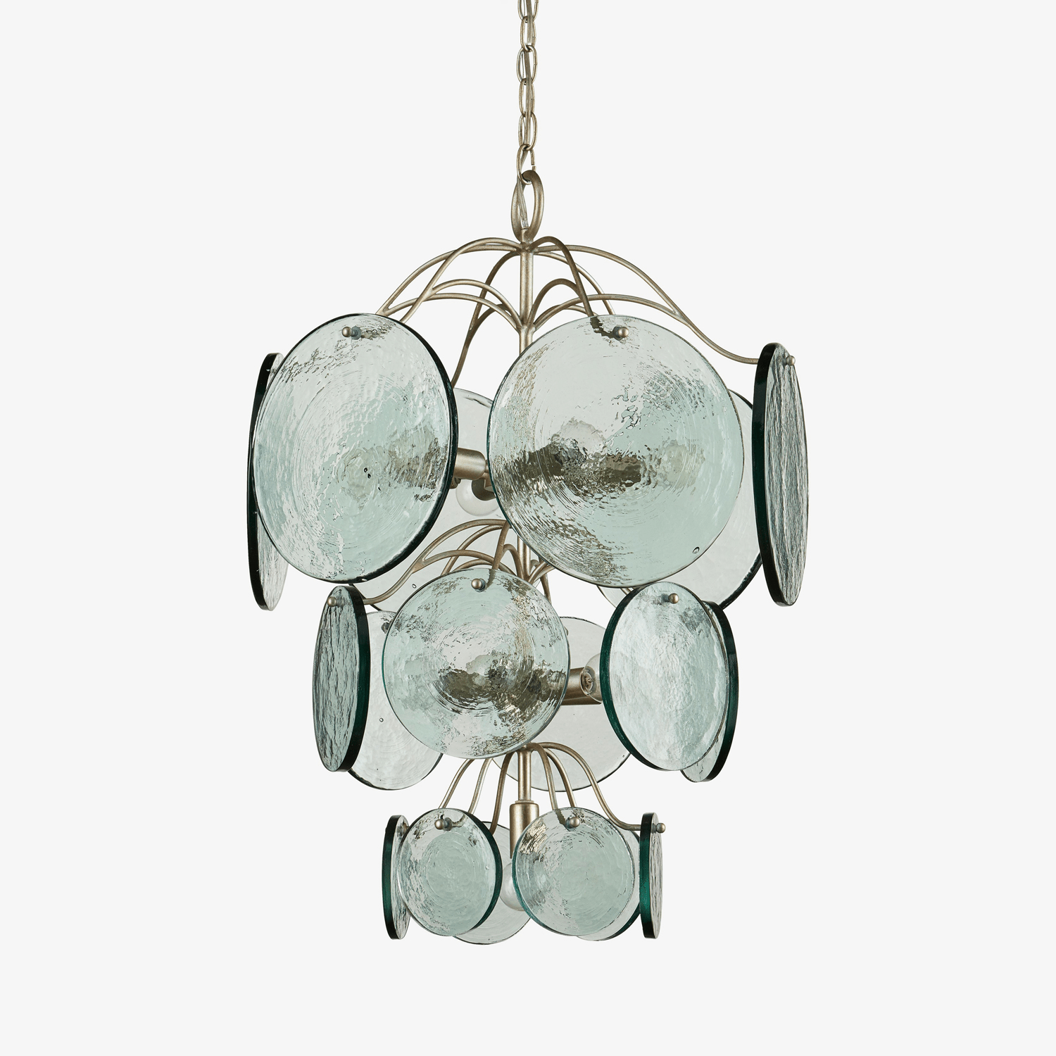Aurora Chandelier en Verre Disc Moderne - Neutralighting