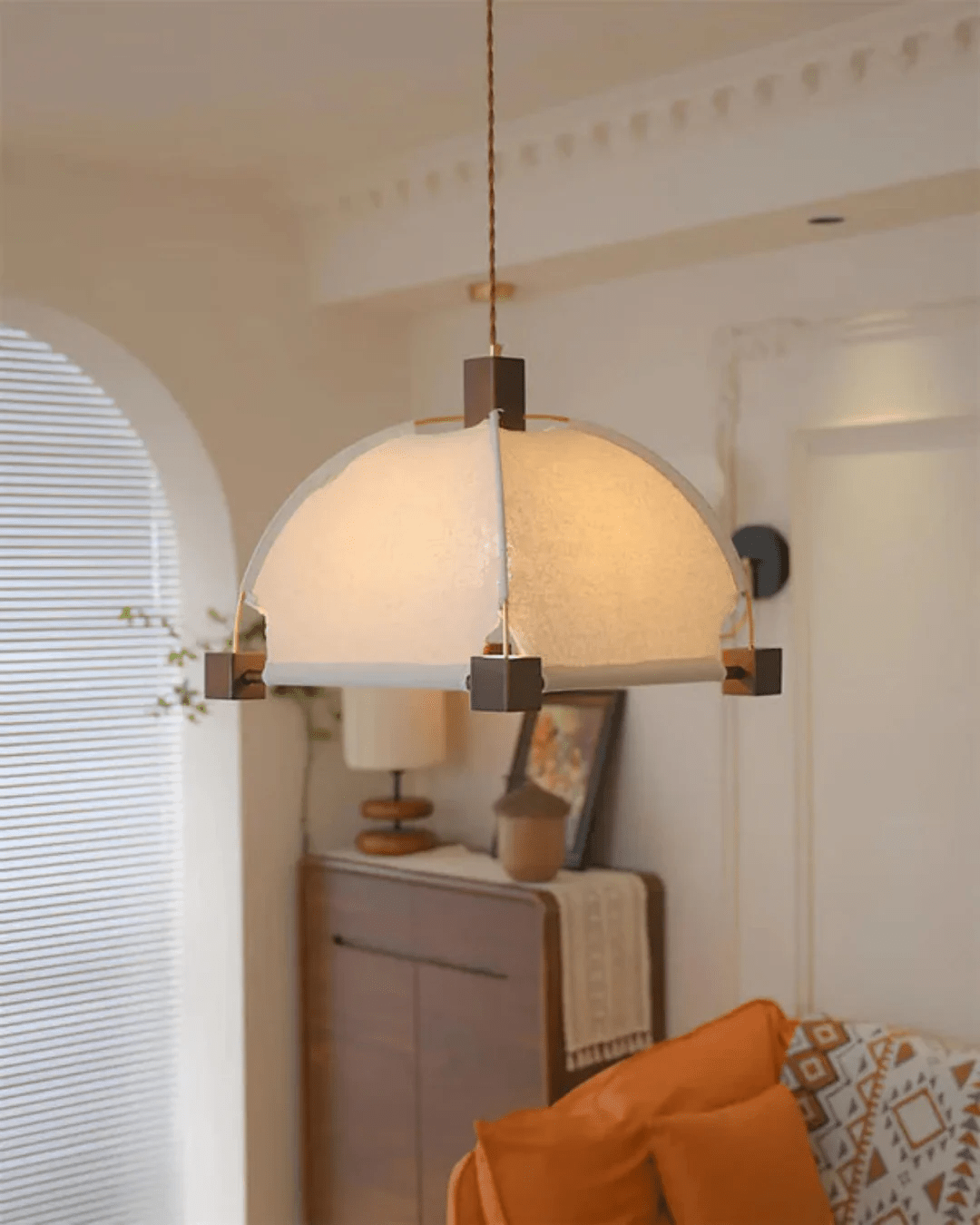 Phoebe Vintage Bois Suspension - Neutralighting