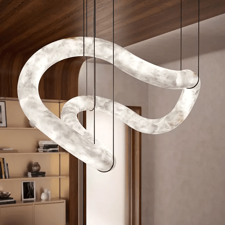 Erya Alabaster Pendant Light Chandelier - Neutralighting