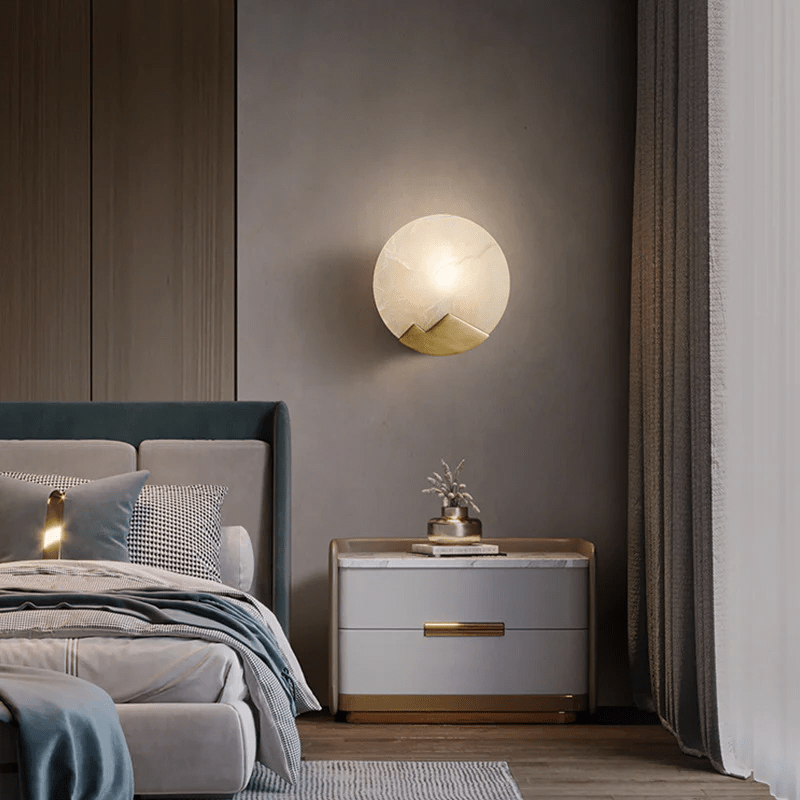 Nova Mountain Shaped Alabaster Wall Light - Letslighting