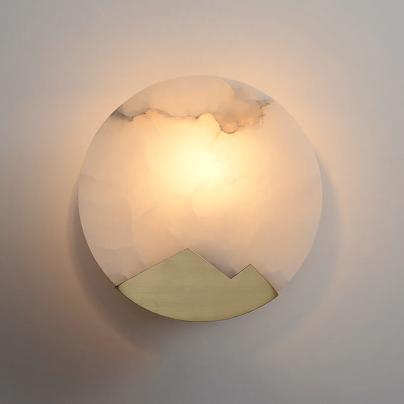 Nova Mountain Shaped Alabaster Wall Light - Letslighting
