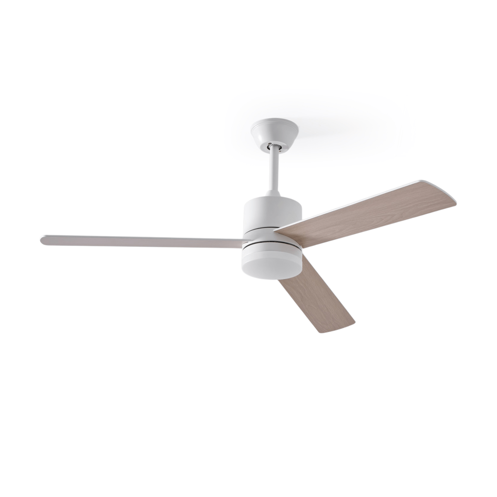 Plafonnier ventilateur Lennox Drift, présentant l'option de finition Blanche