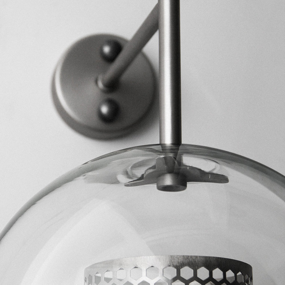 Kiri Applique Murale Globe Vintage Cuivre/Argent. Salle de Bain - Neutralighting