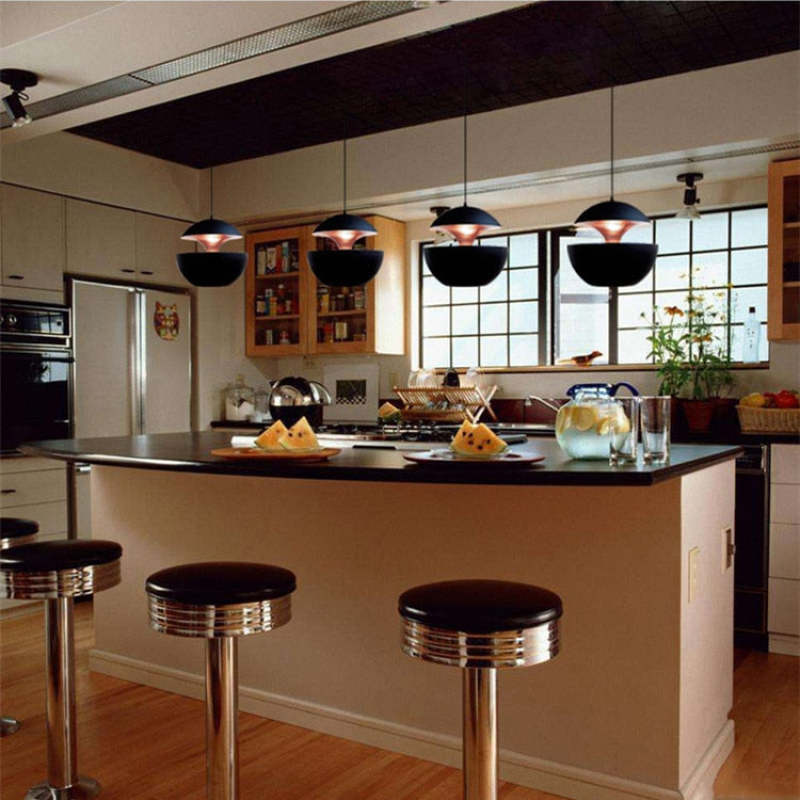Arisha Suspension LED, Noir & Blanc, D 25/35CM
