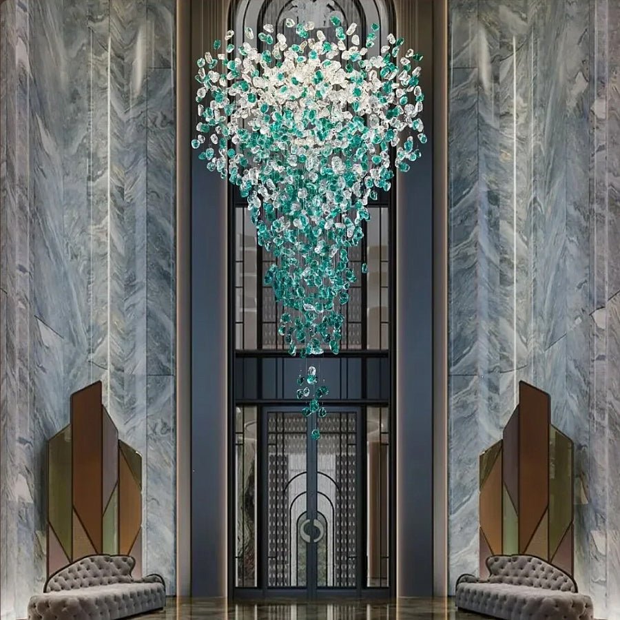 Veshaa Lustre en cristal de pierre de luxe postmoderne - Neutralighting