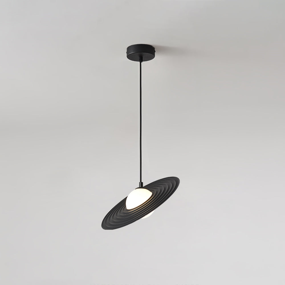 Arisha Suspension Ronde Moderne, Métal/Acrylique, Noir/Blanc, Chambre à Coucher/Salle à Manger - Neutralighting