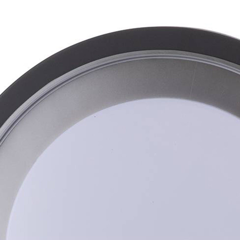 Ray Applique Extérieure/Plafonnier Rond Moderne, Métal, Noir, Cour/Jardin - Neutralighting