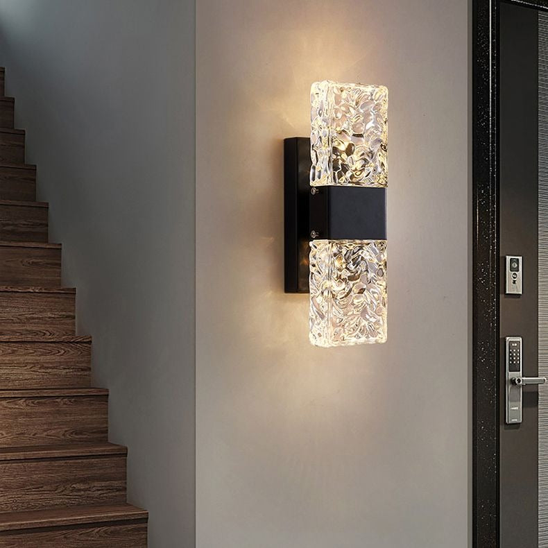 Arisha Modern Rectangular Metal Wall Lamp, Gold