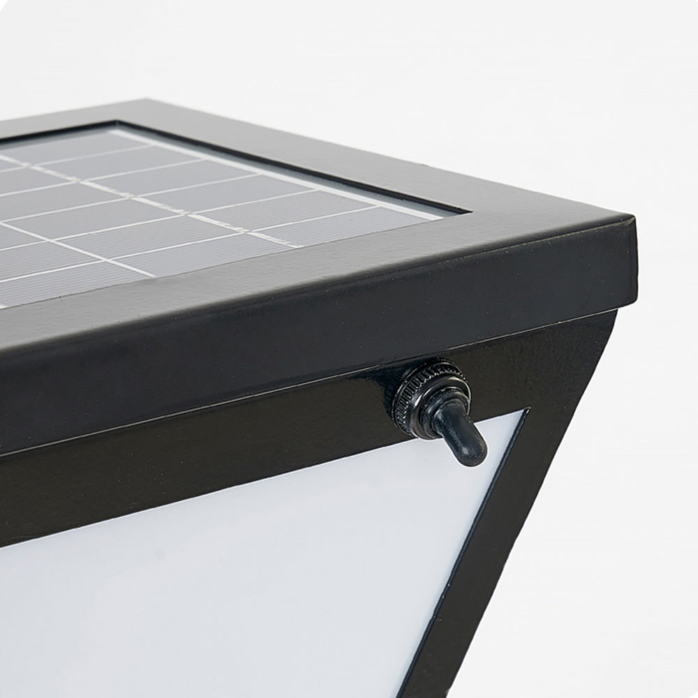 Ray Moderne LED Lampadaire Noir Métal/Verre Allée Exterieur - Neutralighting