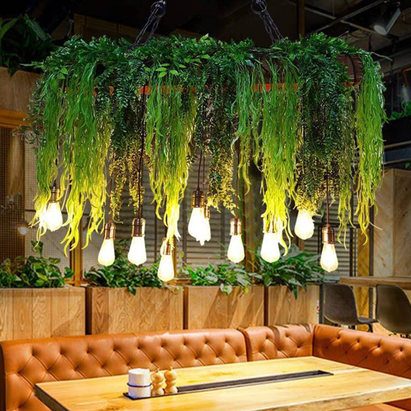 Ritta LED Suspension Vert Métal Salle à Manger Salon Cuisine - Neutralighting