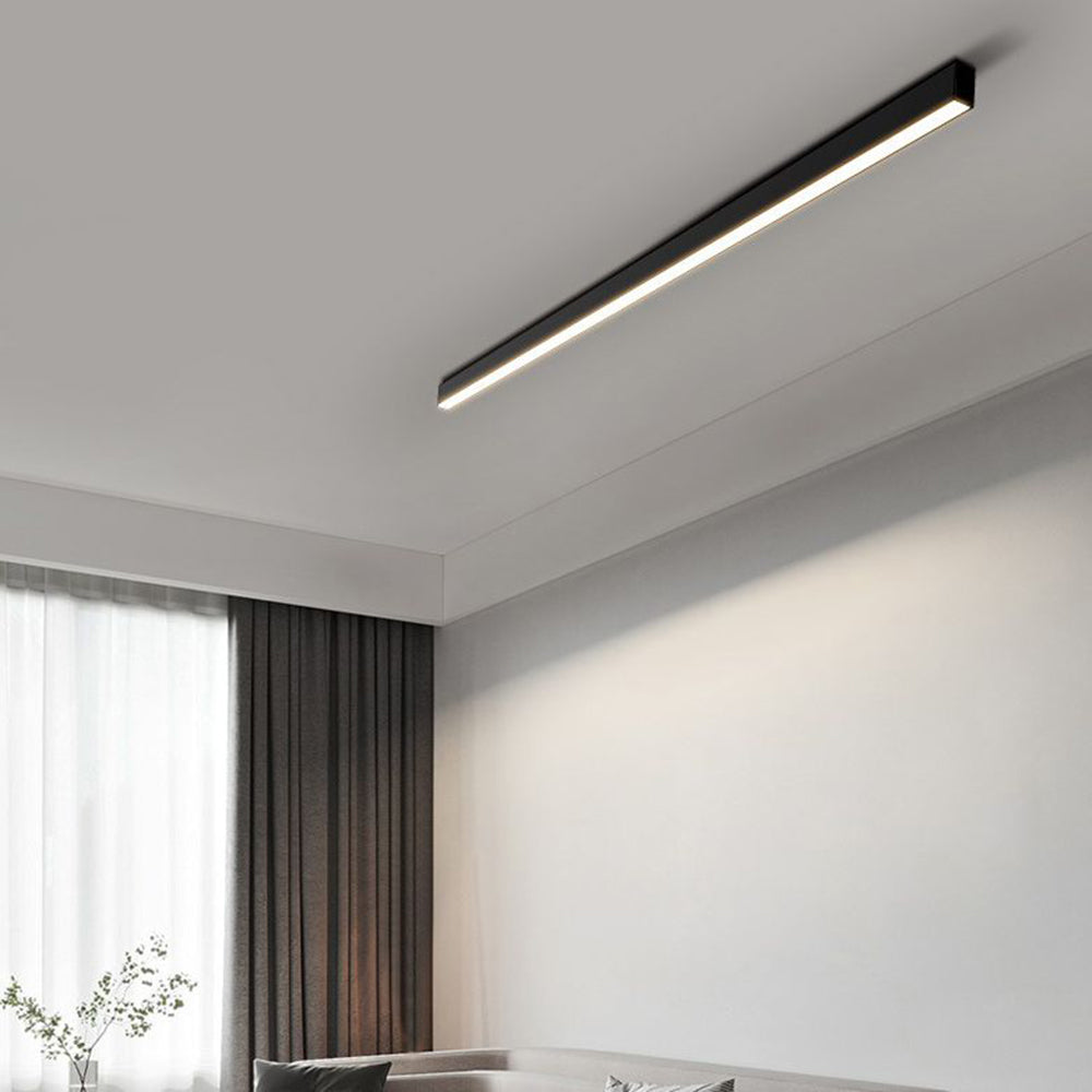 Solin Plafonnier Linéaire Moderne Noir Salon - Neutralighting
