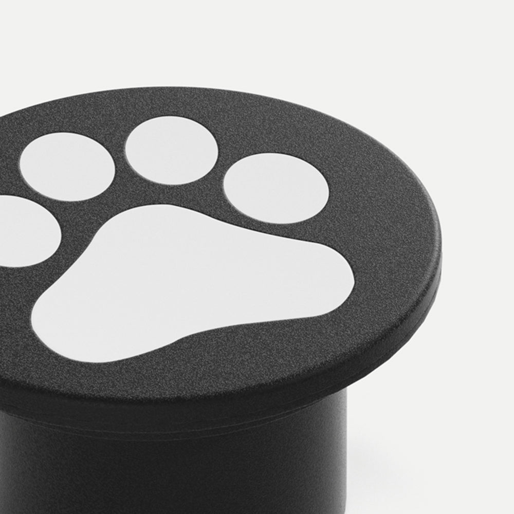 Aria Lampe Extérieure au Sol Patte de chat Moderne, Métal, Gris, Cour - Neutralighting