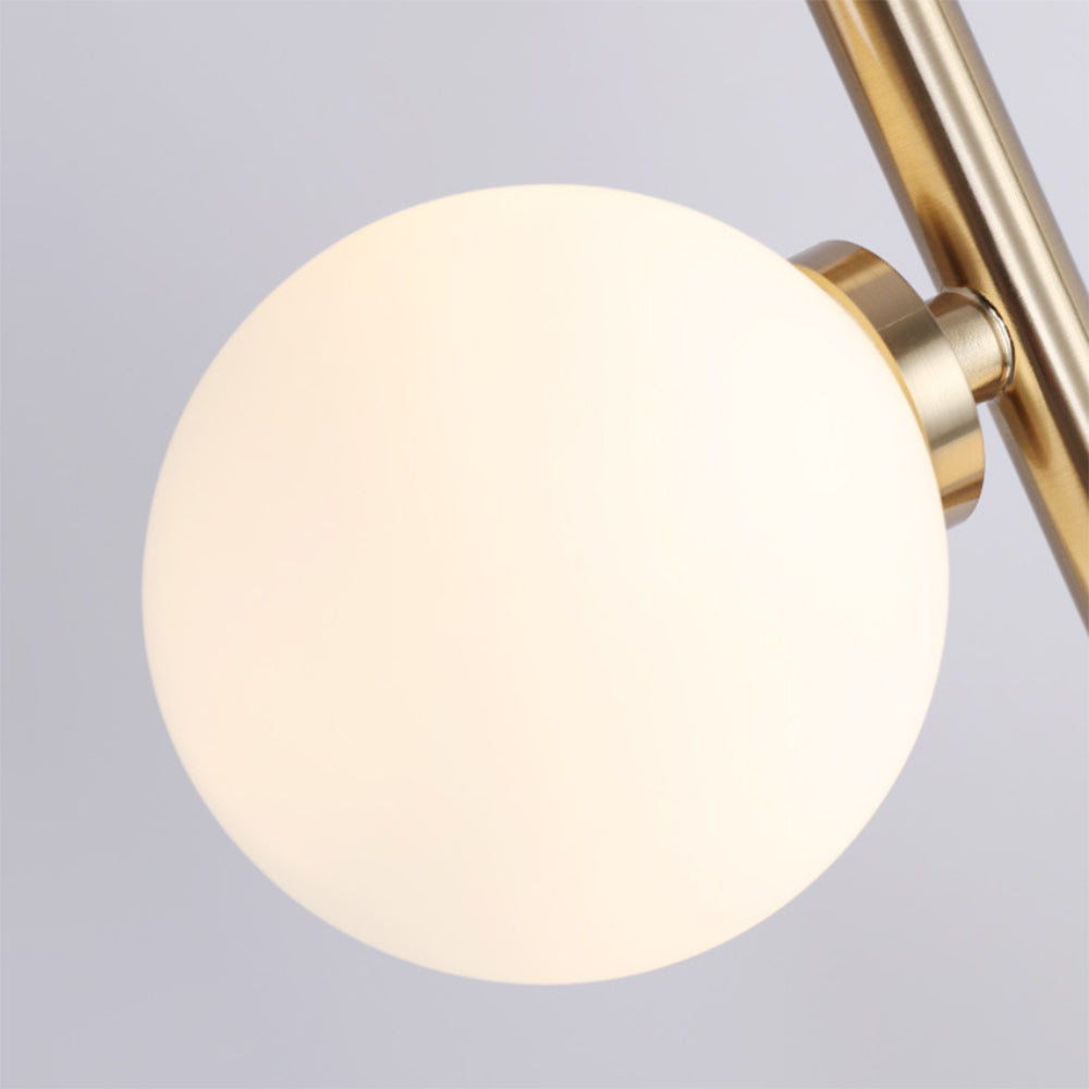Valentina Lampadaire Globe Moderne, Métal/Verre, Or, Chambre à Coucher - Neutralighting