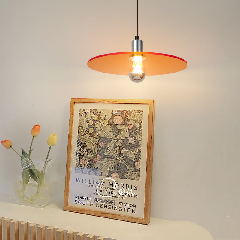 Arisha Nordique LED Plaque-Forme Verre Suspension Salon