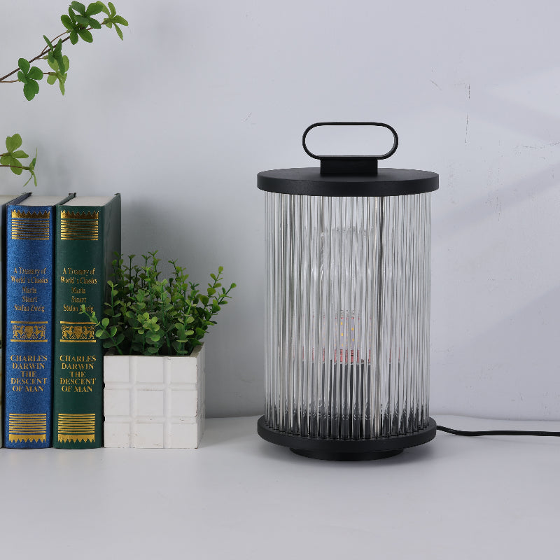 Ray Lampadaire Cylindre Simple, Métal/Verre, Gris, Jardin - Neutralighting