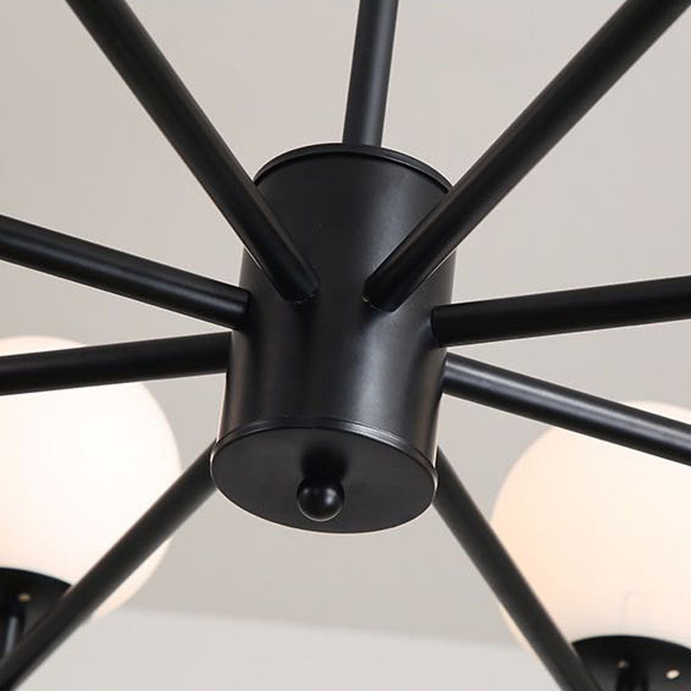 Silva Suspension Multi Nordique, Metal/Verre, Or/Noir, Chambre - Neutralighting