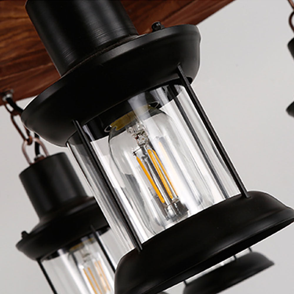 Epoch Suspension Polygone Géométrique, Metal/Bois, Marron, Salon - Neutralighting