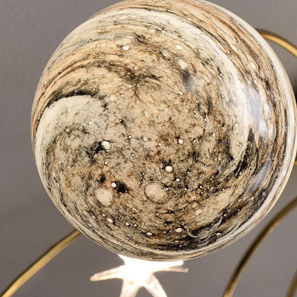 Aria Design Italien LED Plafonnier Planète Moderne Métal/Verre Coloré Salon - Neutralighting