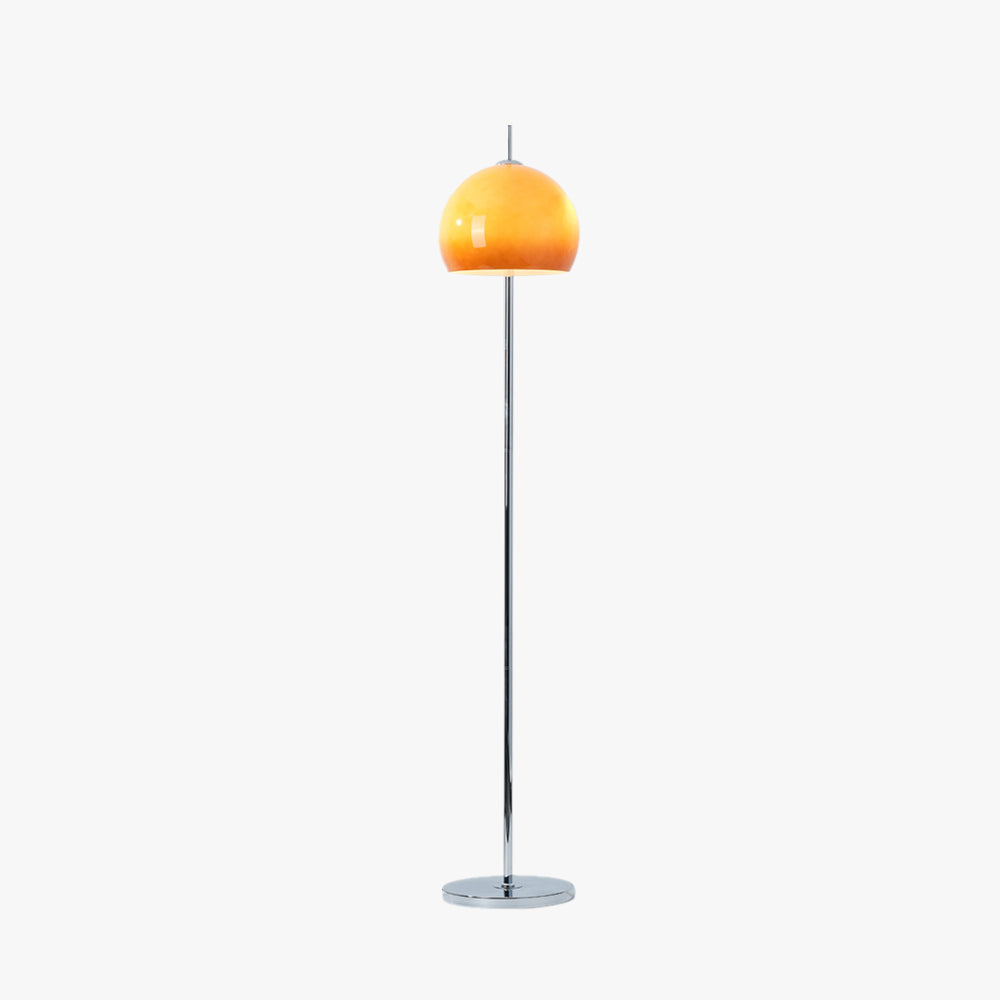 Mira Lampadaire Champignon Moderne, Métal/Verre, Jaune, Salon - Neutralighting