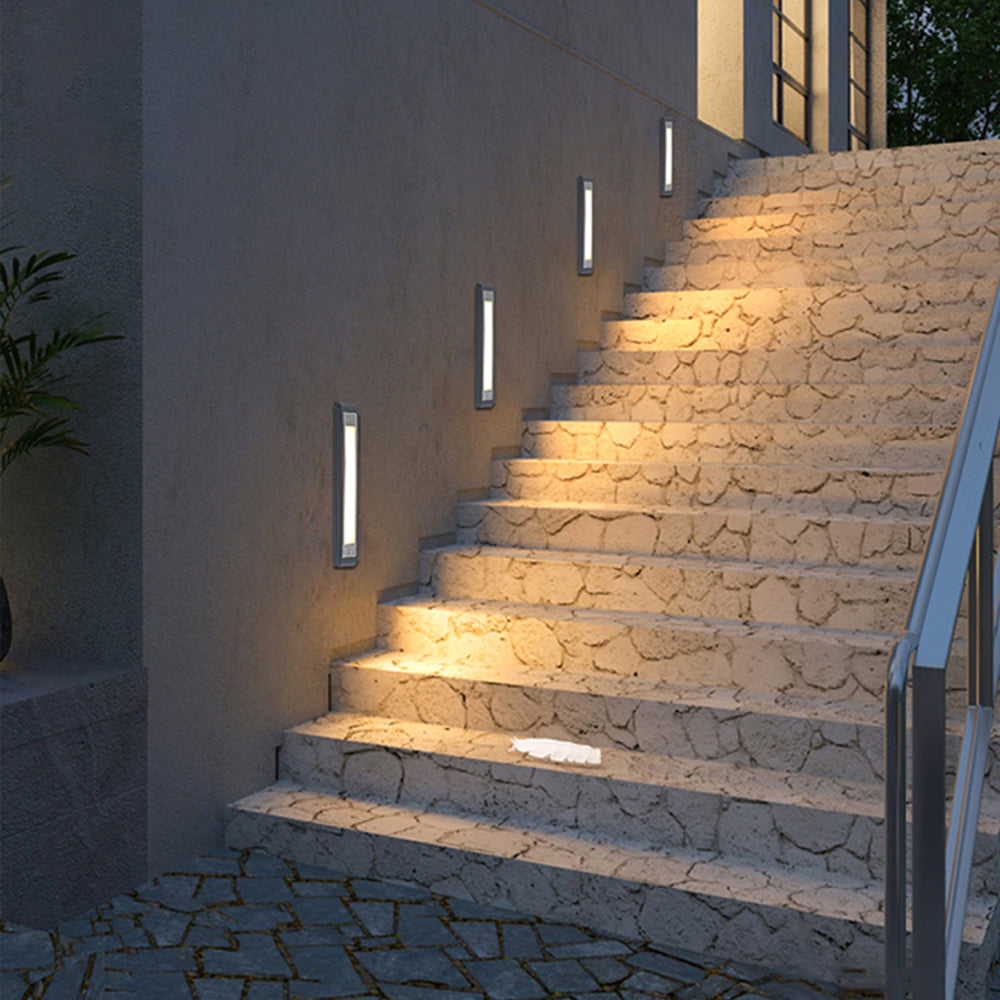 Ray Moderne LED Lampadaire Extérieure Noir Métal/Acrylique Jardin Couloir - Neutralighting