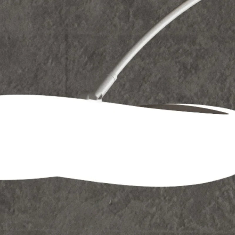 Aria Design Lampadaire Arc Simple Métal Blanc/Noir Salon