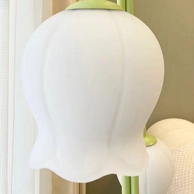 Arisha Lampadaire Fleur/Multi Art Deco, Métal/Verre, Blanc, Salon