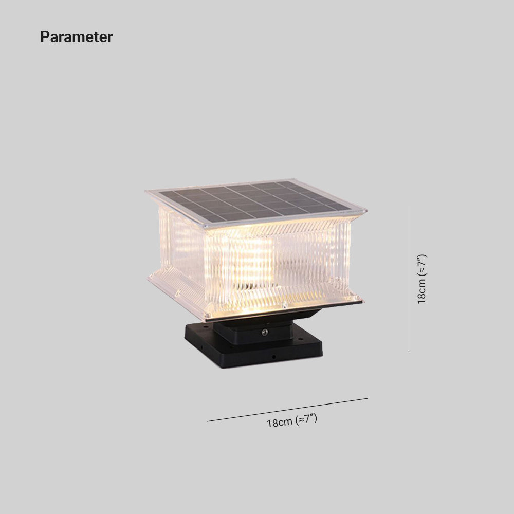 Ray Lampe de Poteau Solaire, L 18 CM