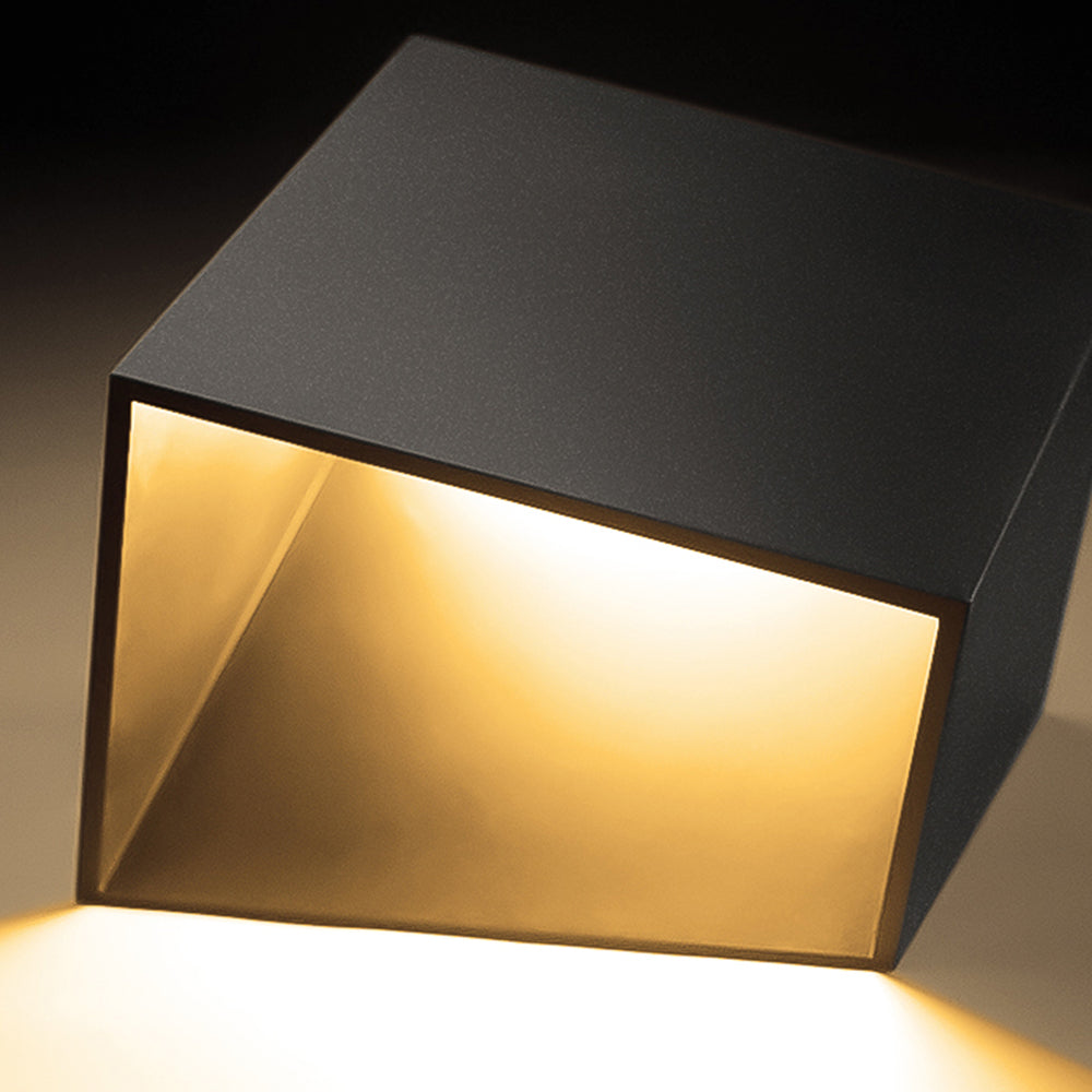 Ray Extérieur Solaire Irrégulaire Moderne, Métal/Acrylique, Noir, Extérieur - Neutralighting