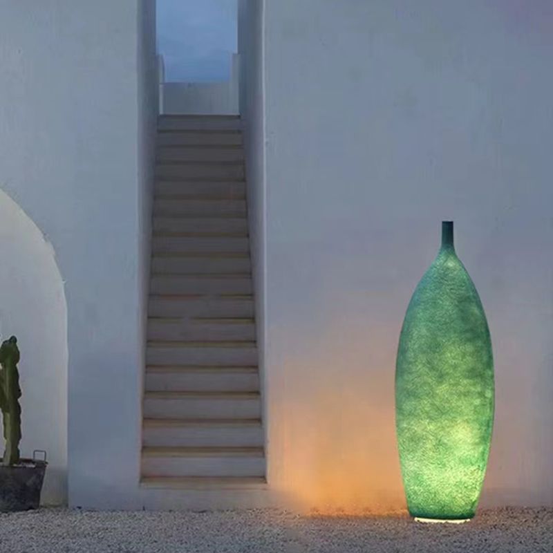 Avi Moderne LED Lampadaire Bouteille Blanc Jaune Bleu Résine Chambre