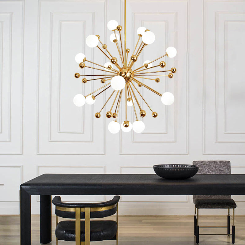 Silva Moderne LED Lustre Or Verre Salon/Chambre À Coucher/Salle À Manger