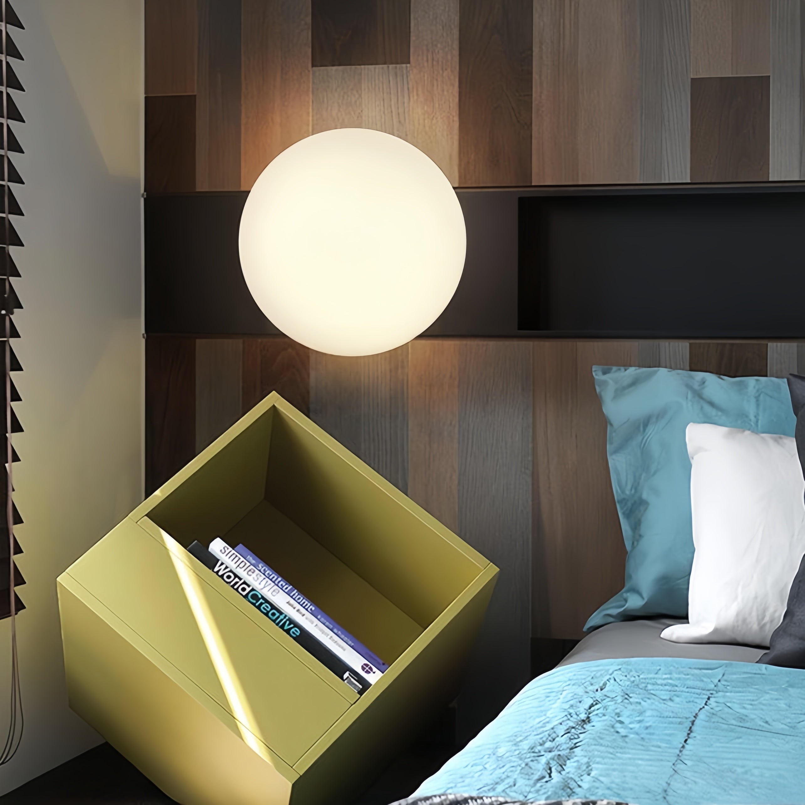 Valentina Moderne Bulle Sphère Plafonnier Verre Chambre à Coucher - Neutralighting