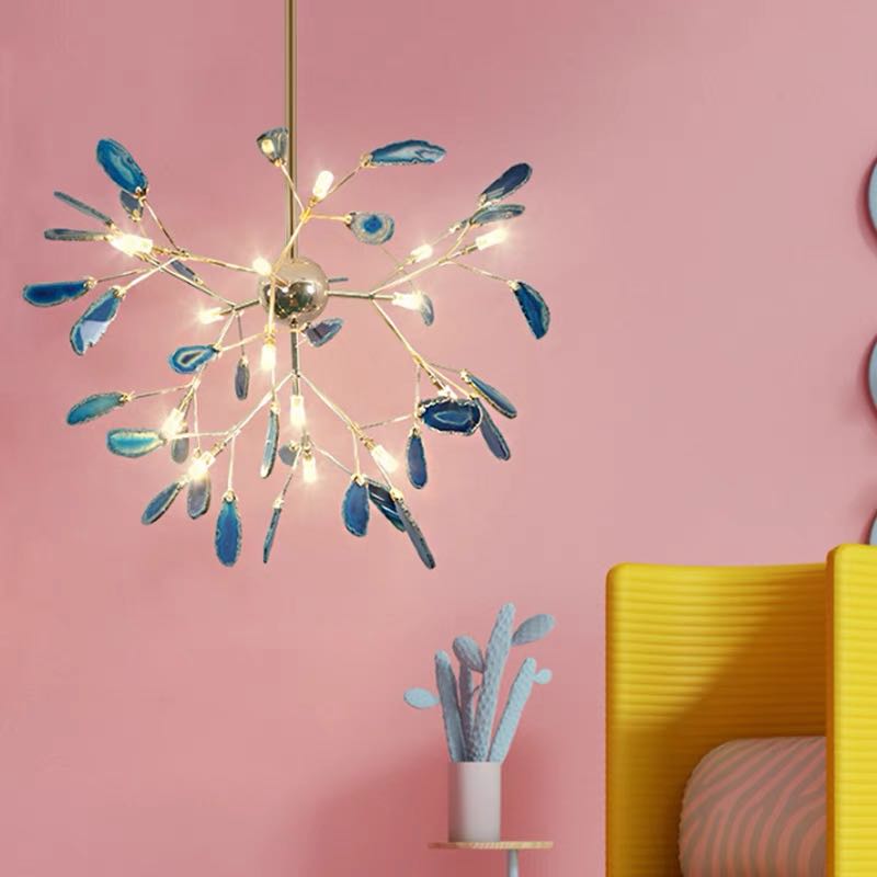 Arisha Lustre Coloré Branche Feuille Design, Salon/Chambre - Neutralighting