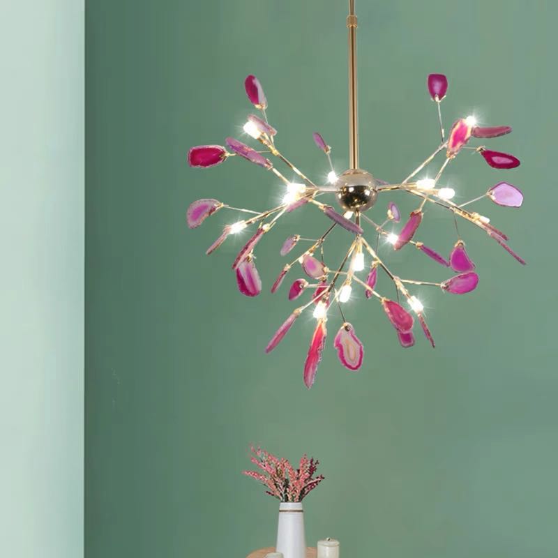 Arisha Lustre Coloré Branche Feuille Design, Salon/Chambre - Neutralighting