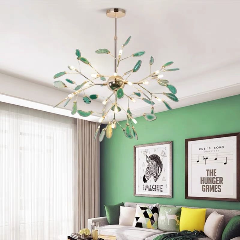 Arisha Lustre Coloré Branche Feuille Design, Salon/Chambre - Neutralighting