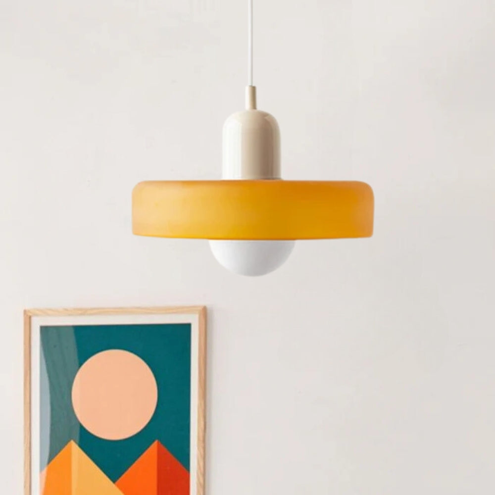 Jess Suspension Ronde Vintage Verre Salon - Neutralighting