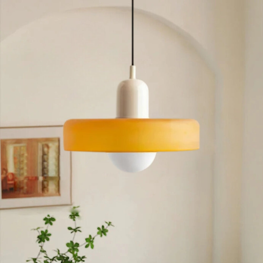 Jess Suspension Ronde Vintage Verre Salon - Neutralighting