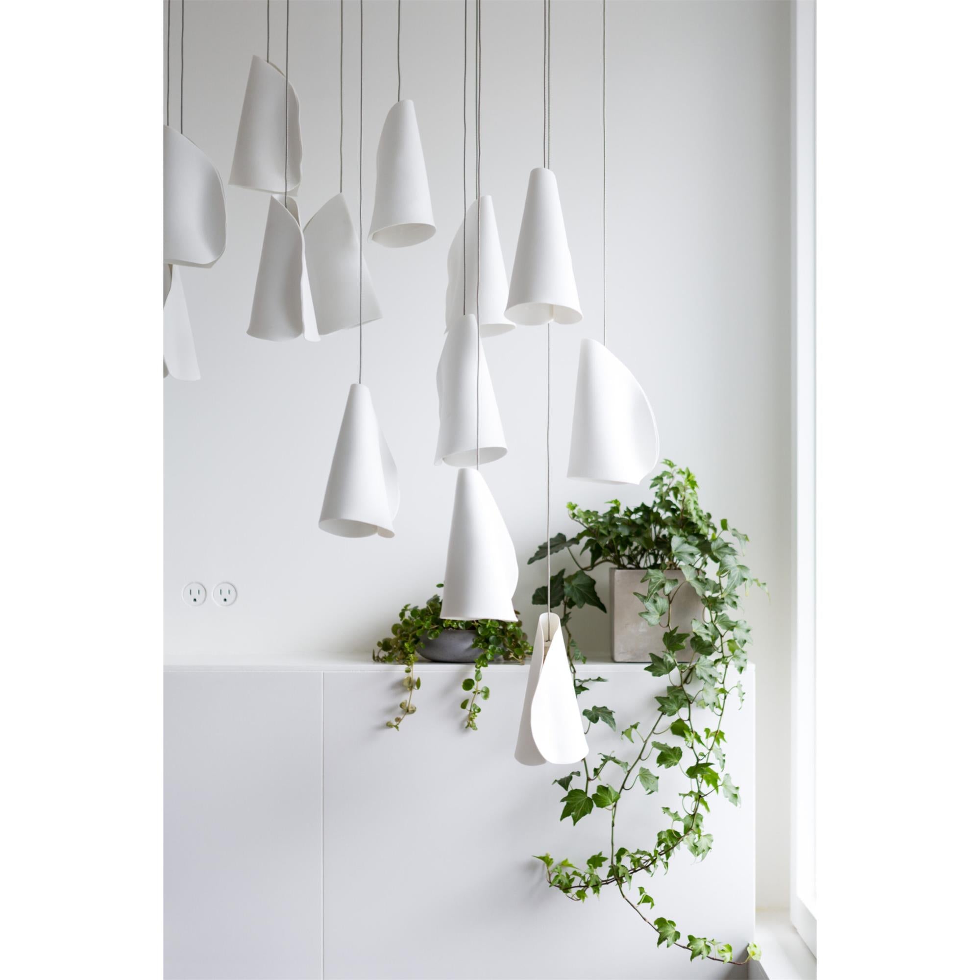 Ulfuvye Porcelain Ceramics Pendant Lamp - Lamp Copper