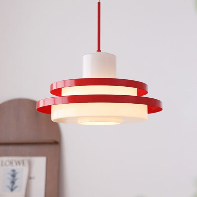 Valentina Milieu du Siècle Bauhaus Suspension Verre Chambre à Coucher Salle à Manger - Neutralighting