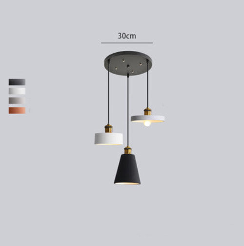 Miran Luminaires Suspension Nordique Blanc/Orange/Noir/Gris. Salon - Neutralighting